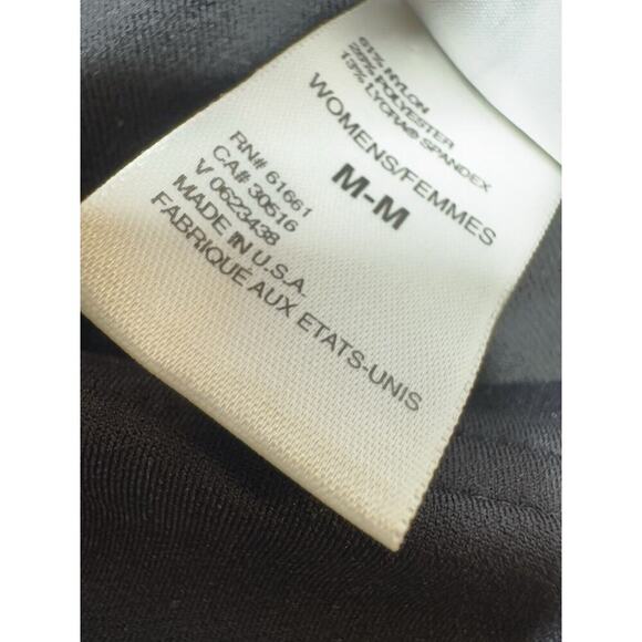 North Face Womens Elevation 7" Bike Shorts Black Spandex Size Medium High Rise - Picture 4 of 8